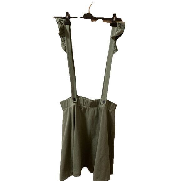 HOT TOPIC Over The Garden Wall Greg Dress‎ Overall Jumper Skirt Green Sz 2X - Picture 1 of 6